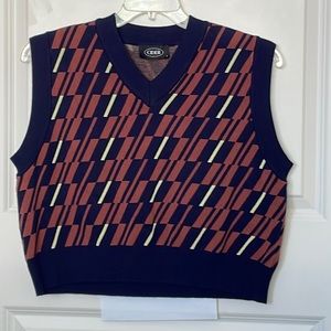 Cider Crop Sweater Vest